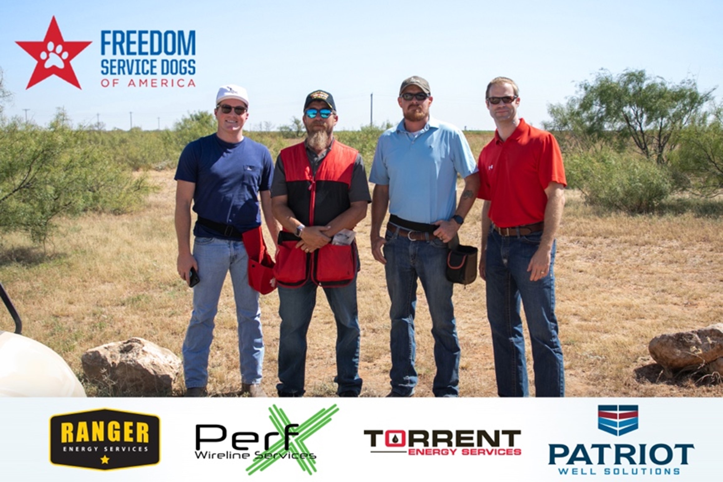 Torrent participates with Ranger Energy Services at Freedom Service Dogs of America Charity event