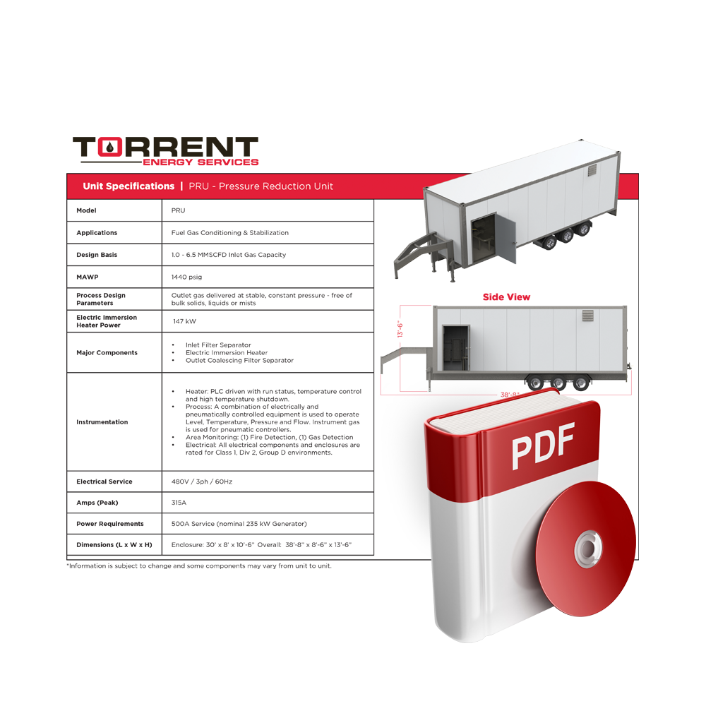 Torrent brochure on PRU Pressure Reduction Unit